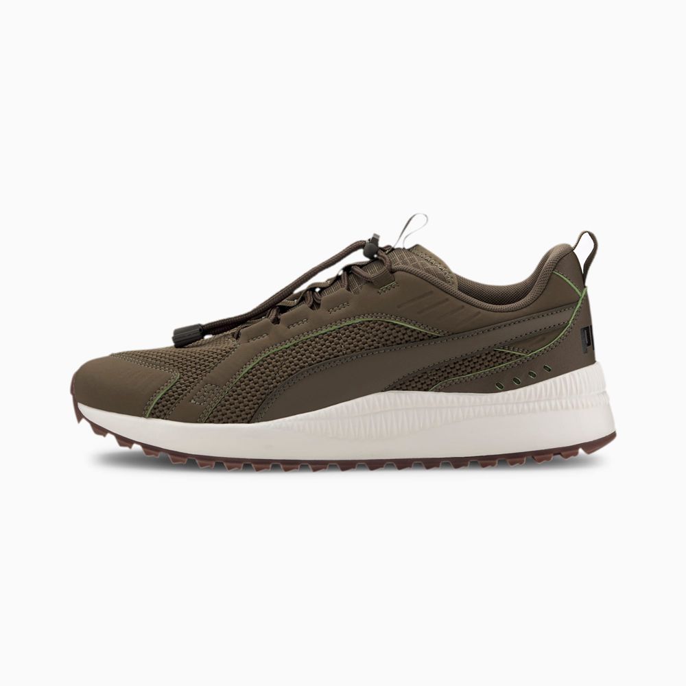 Puma Pacer Next Trail Férfi Sportcipő - Sötét Olivazöld/Fehér ( Hungary - QXBIM8459 )